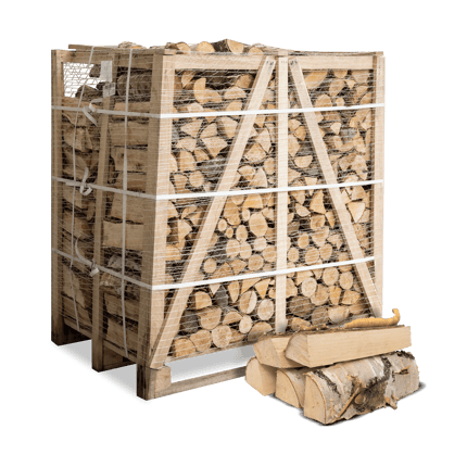 Legna di betulla essiccata in forno · 1 m³ accatastato · 500 kg · 25 cm
