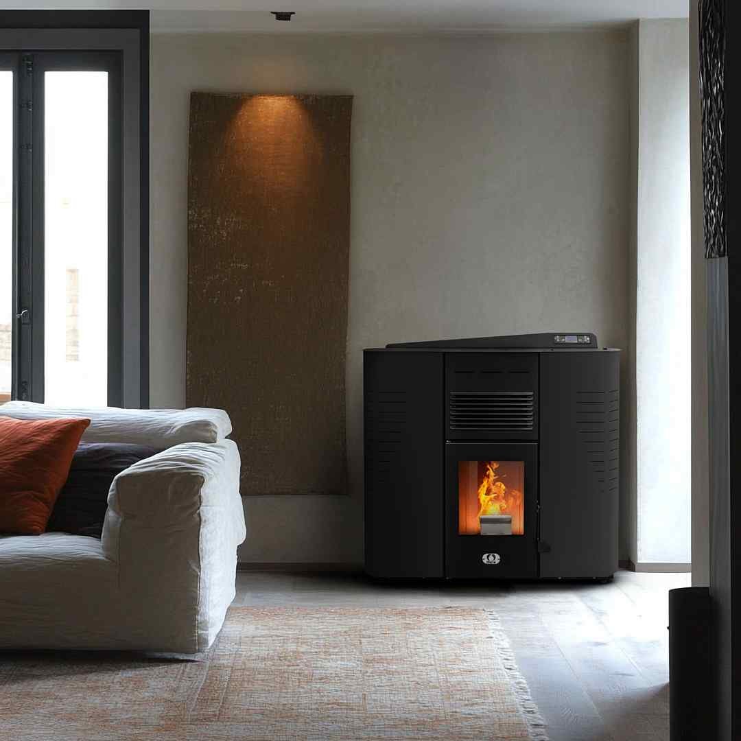 Estufa de pellets 13 kW Marmolada con paquete wifi · 5 estrellas