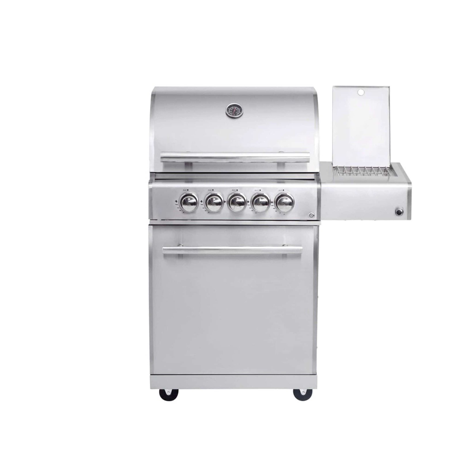 Barbacoa de gas 3 × 3,5 kW MODULAR-TOP-LINE ALL’GRILL CHEF M · quemador trasero · acero inoxidable