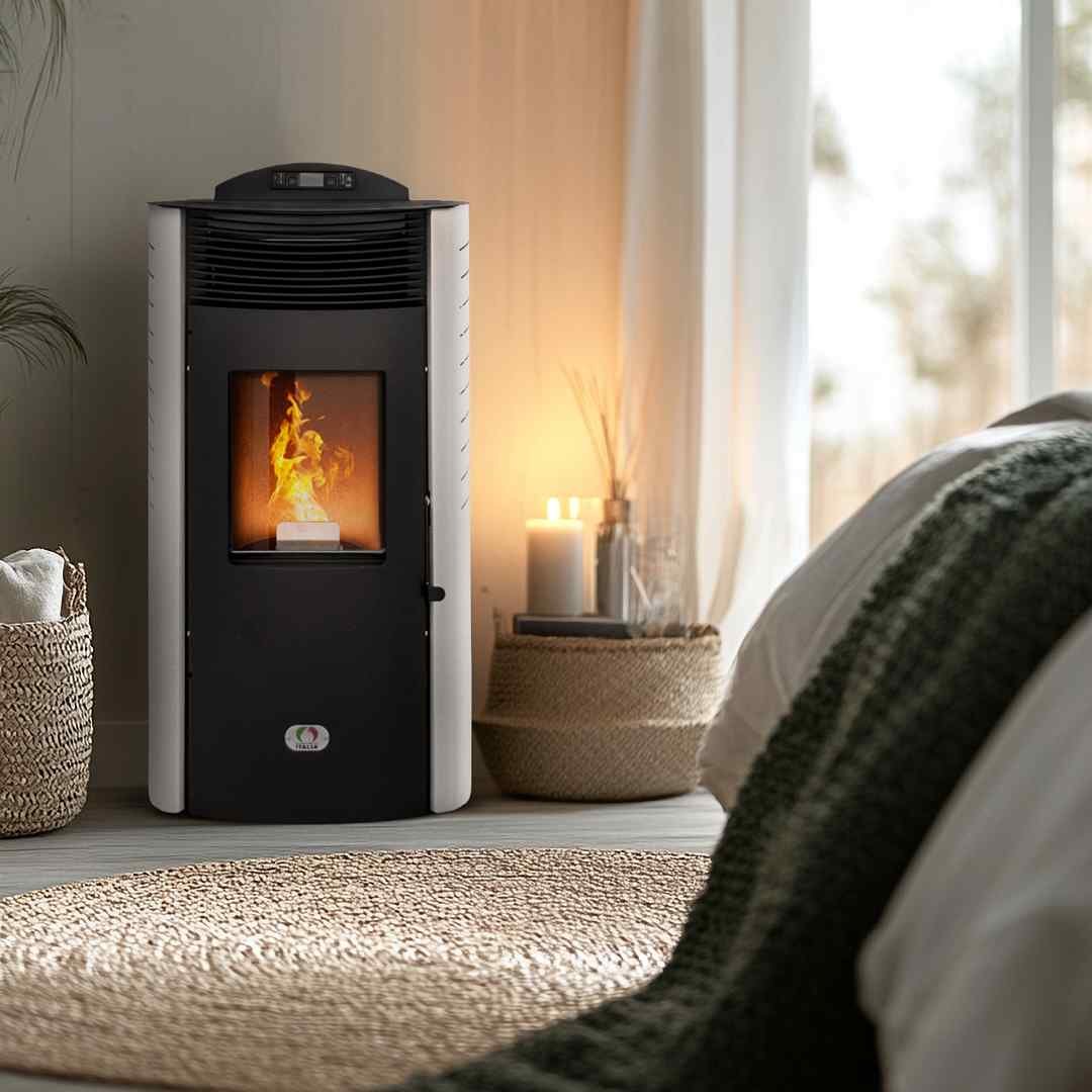 Stufa a pellet 15 kW Siberia Aria New con Wi-Fi · 140 m²