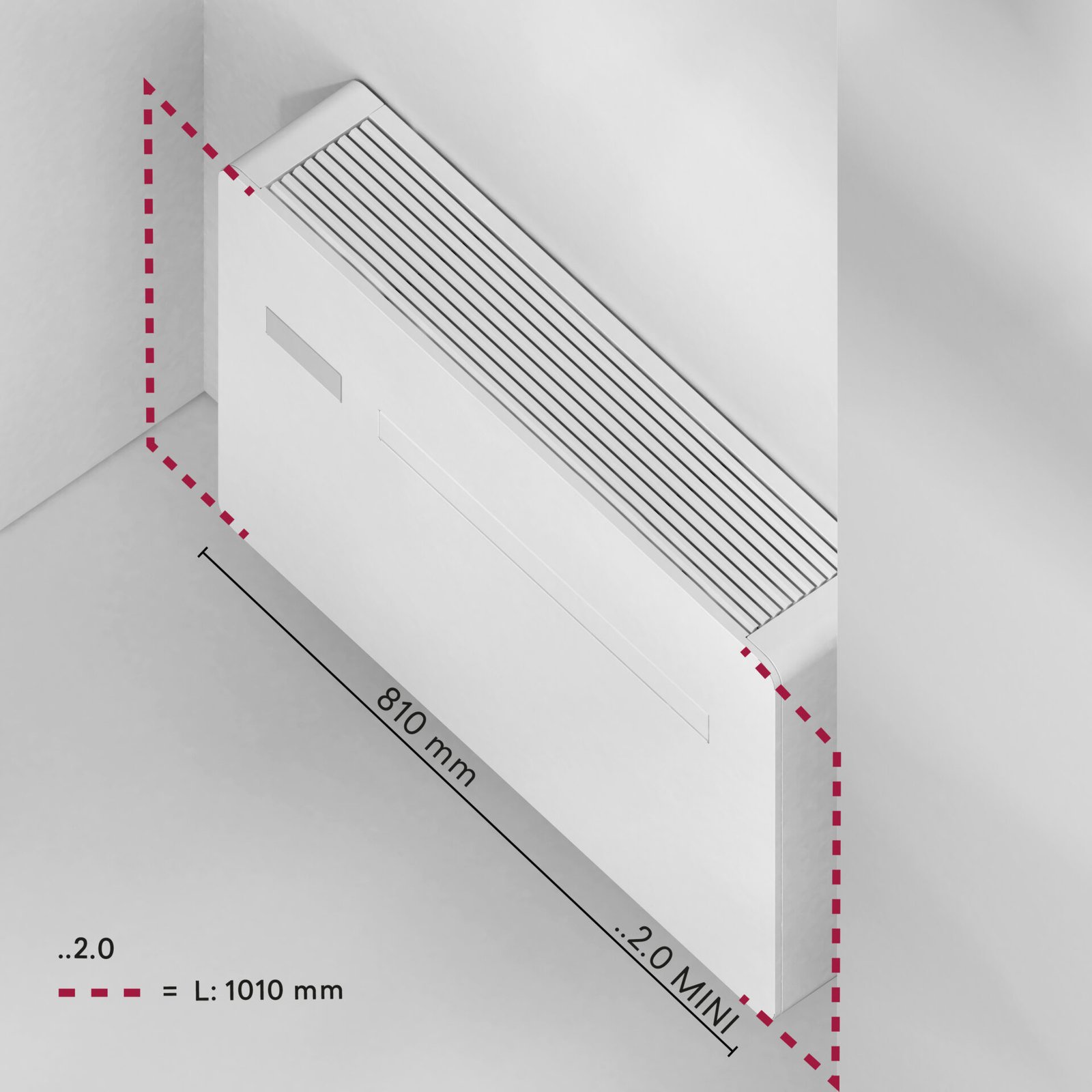 Aire acondicionado monobloque con bomba de calor Capri Mini INHP09 · sin unidad exterior · wifi · hasta 30 m² · 81 cm · 27 dB