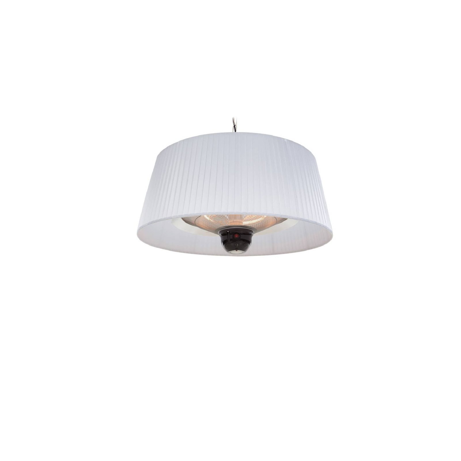 Calefactor infrarrojo de techo 1.800 W Sunred Artix Hanging 1500 · iluminación LED · blanco